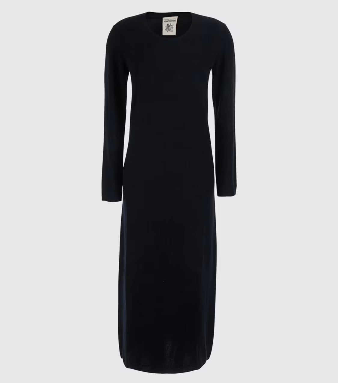 Semicouture Abito in Misto Cashmere Donna Brenda Nero