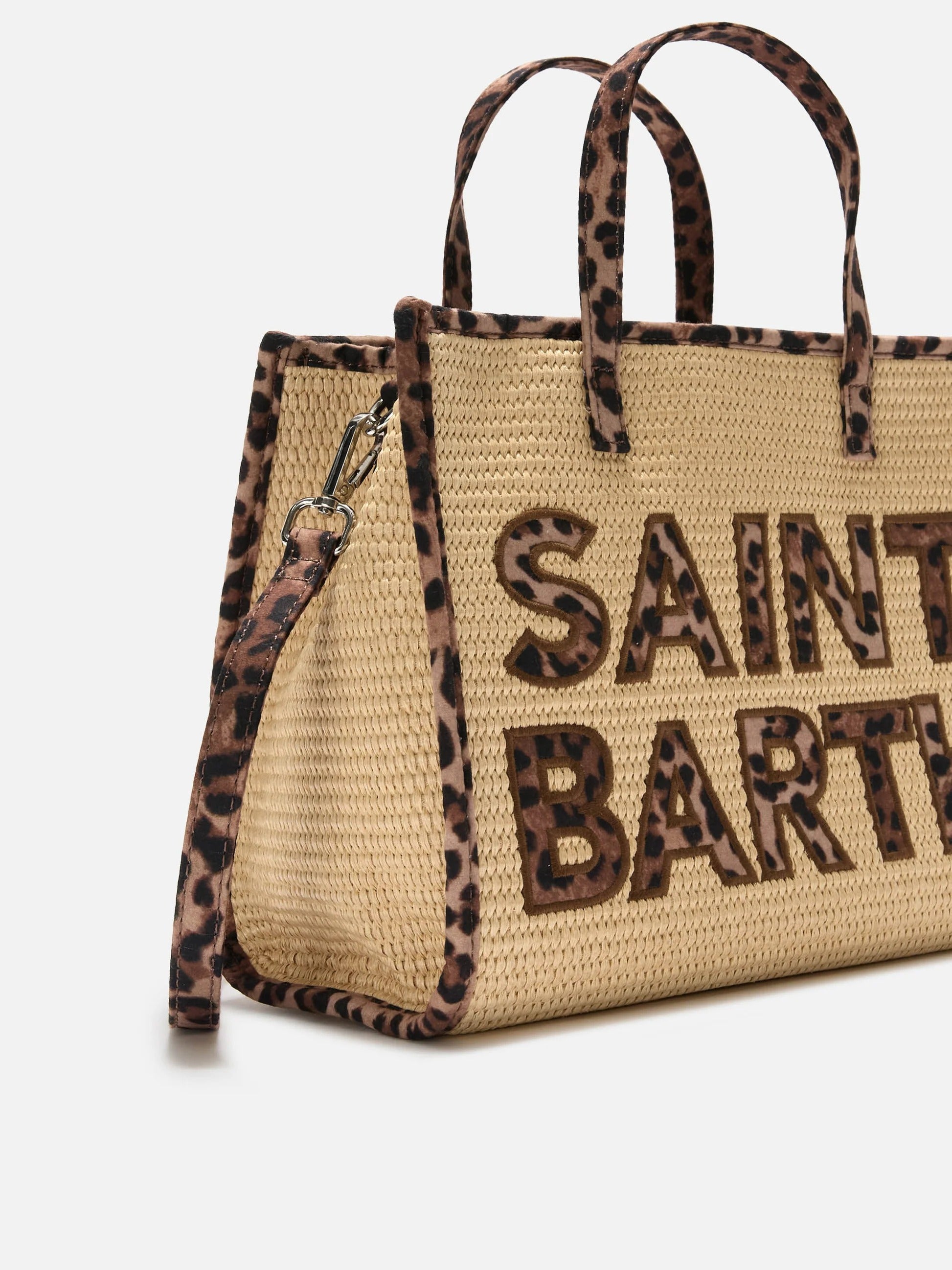 MC2 Saint Barth Borsa Vivian Medium Effetto Rafia Donna Beige