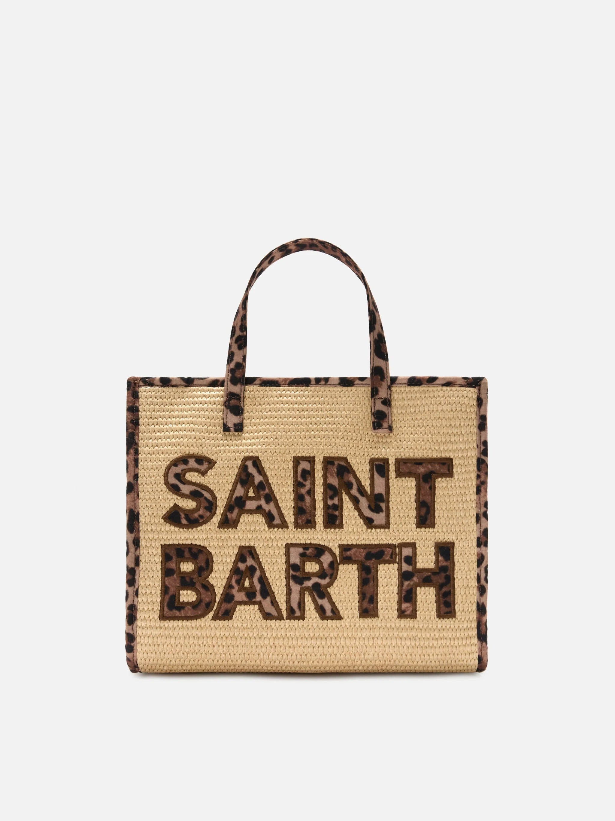 MC2 Saint Barth Borsa Vivian Medium Effetto Rafia Donna Beige