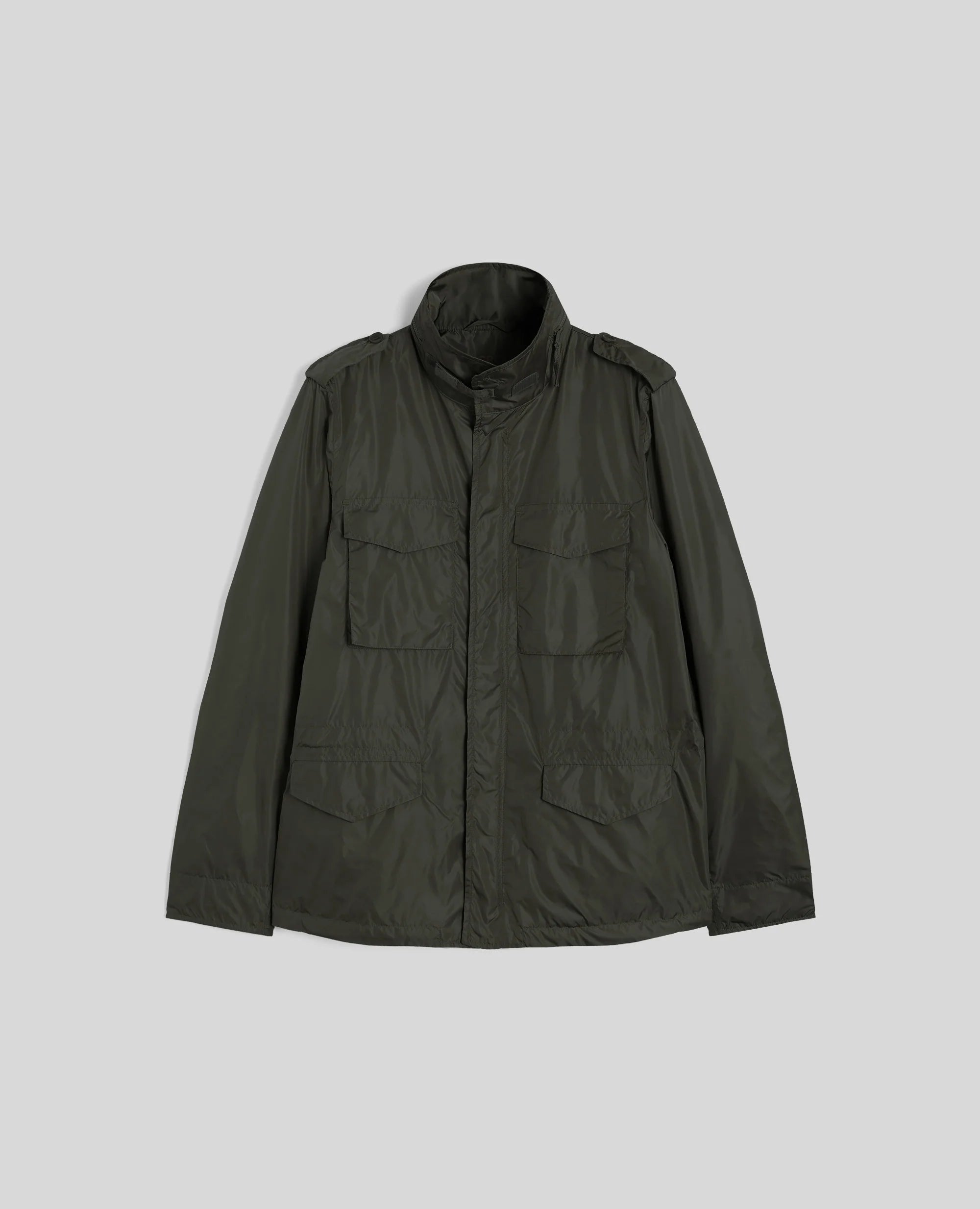 Aspesi Giacca in Misto Cotone Sfoderata Uomo Minifield Cot Verde Militare