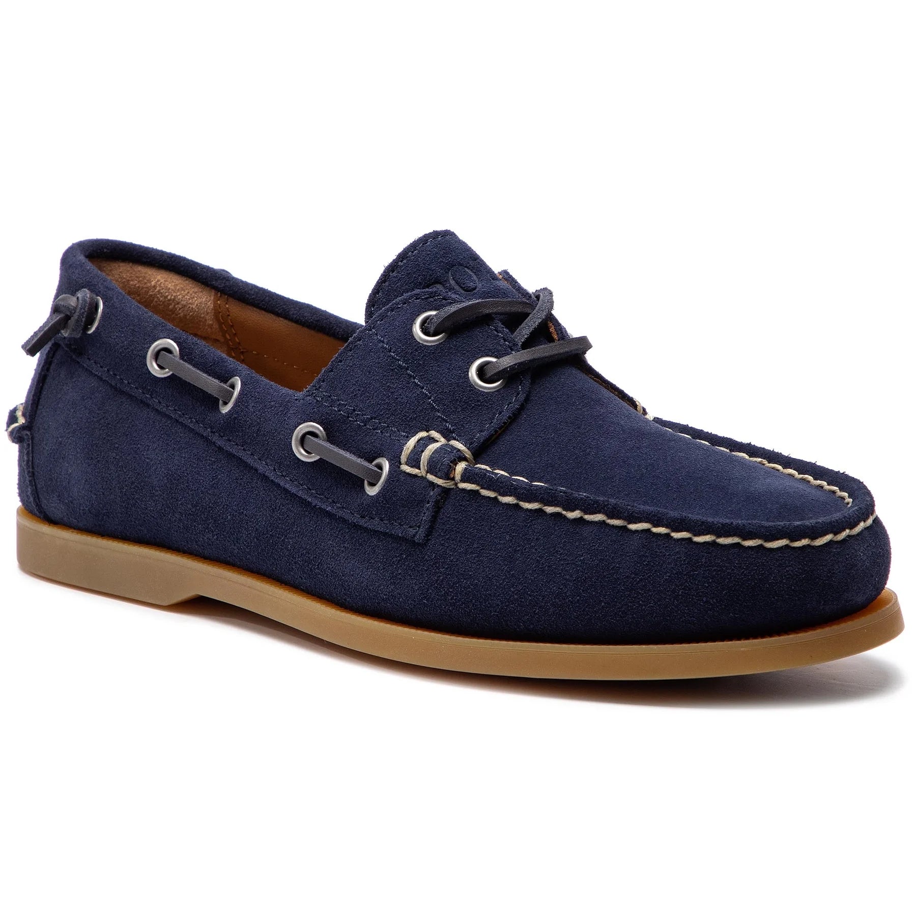 Polo Ralph Lauren Mocassino in Pelle Scamosciata Merton Uomo Blu Navy