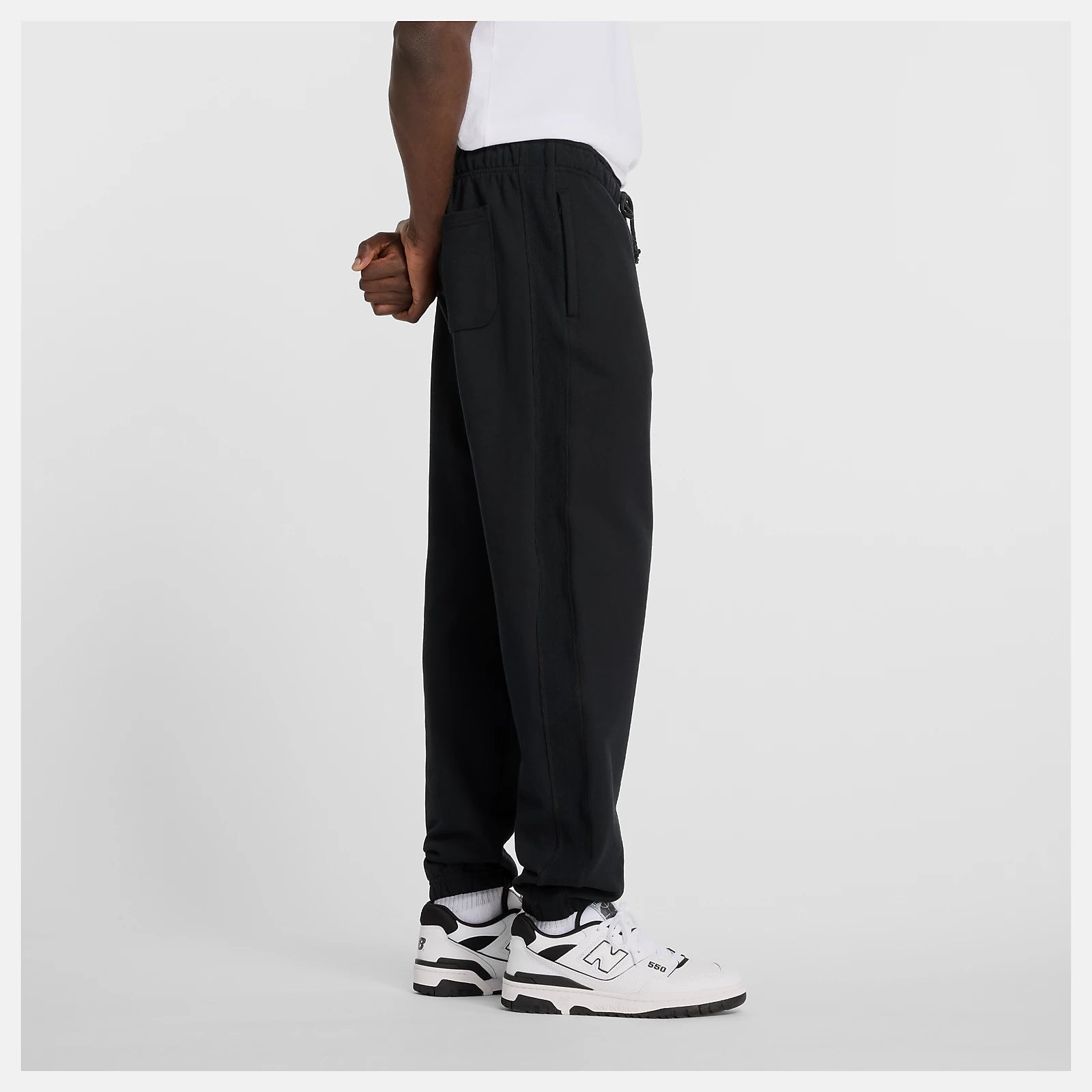 New Balance Pantalone Athletics French Terry Jogger Uomo Nero