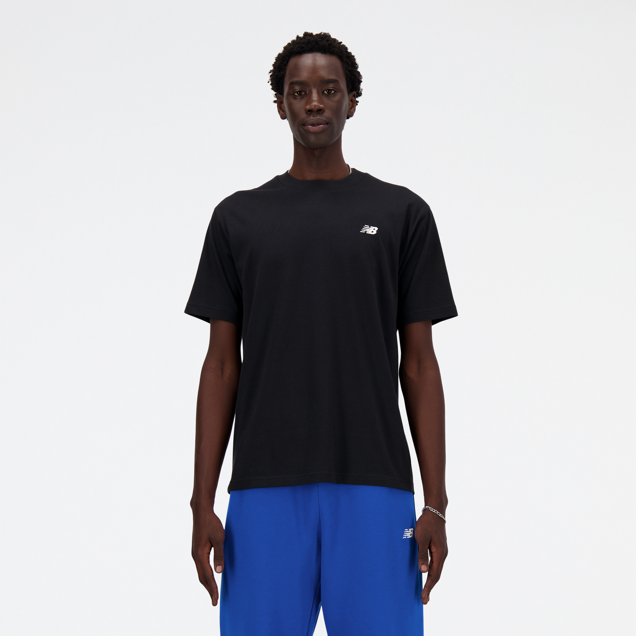 New Balance T-Shirt in Cotone Uomo Small Logo Nero