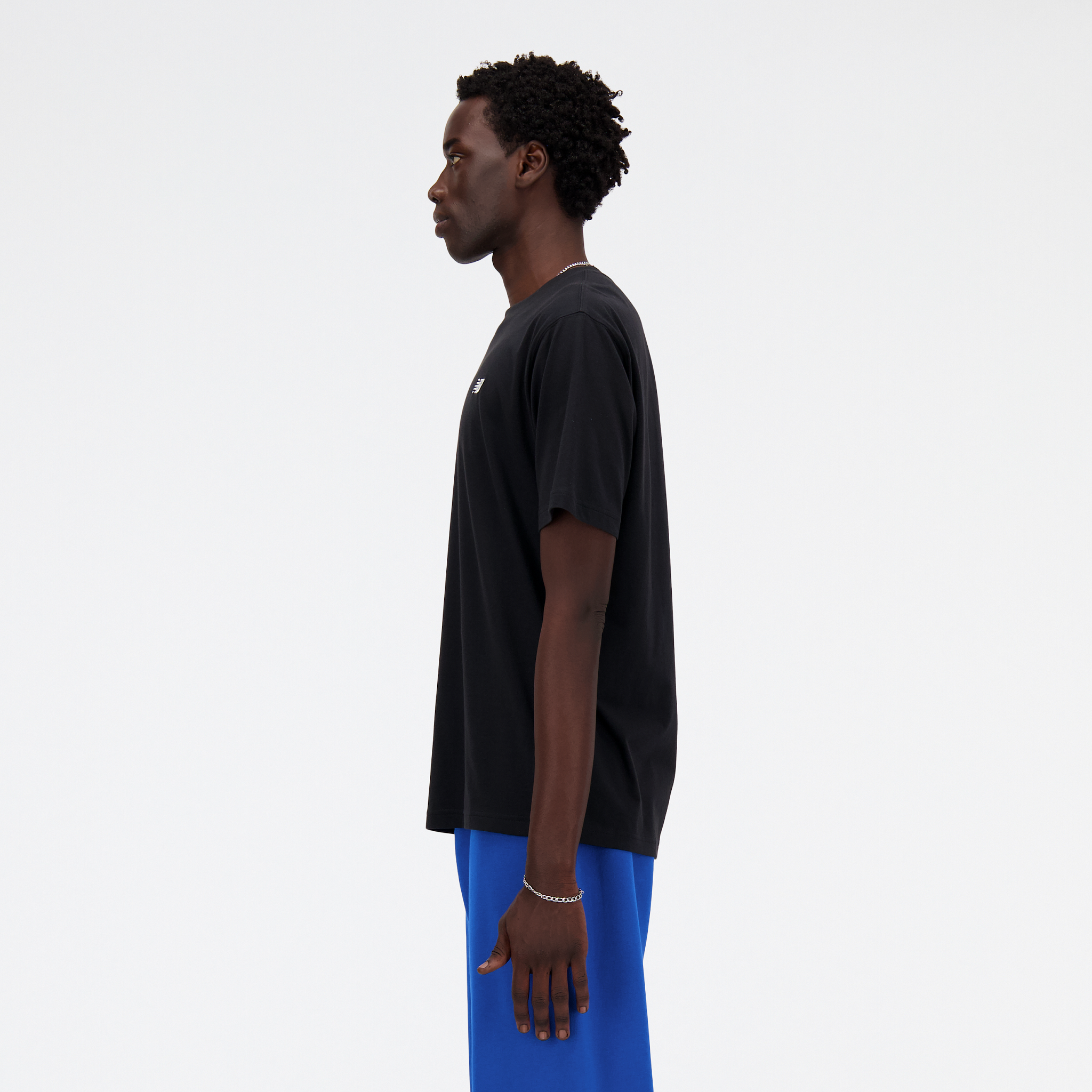 New Balance T-Shirt in Cotone Uomo Small Logo Nero