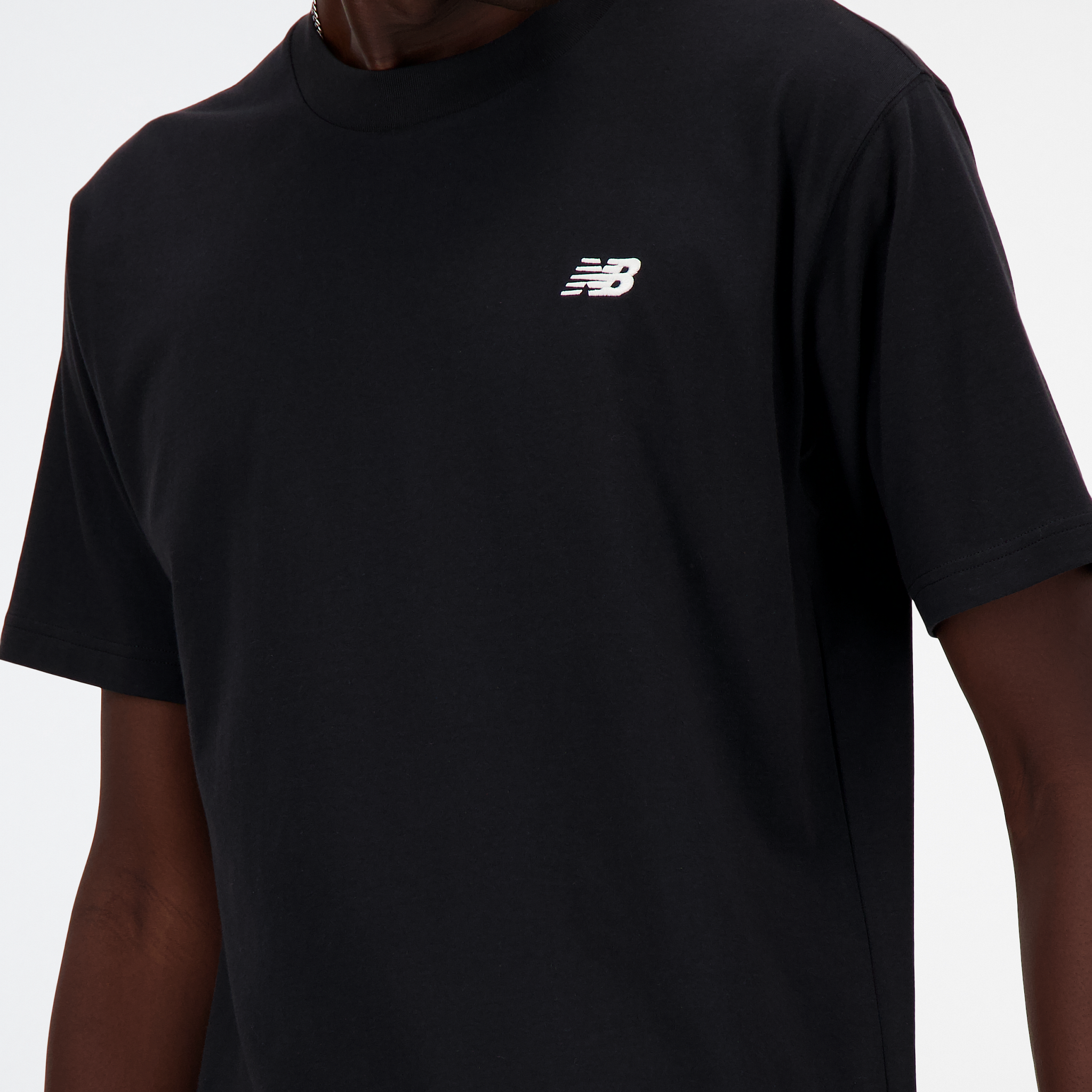 New Balance T-Shirt in Cotone Uomo Small Logo Nero