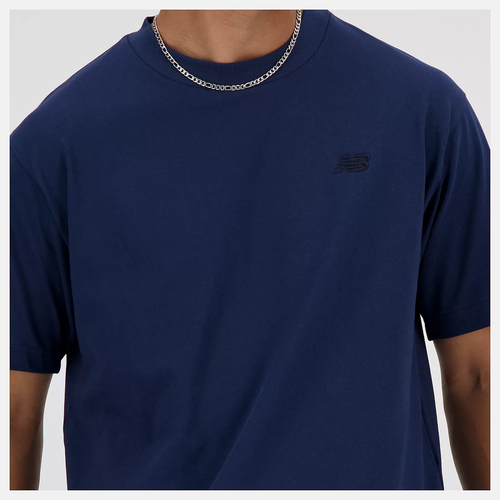 New Balance T-Shirt Athletics Cotton Uomo Blu