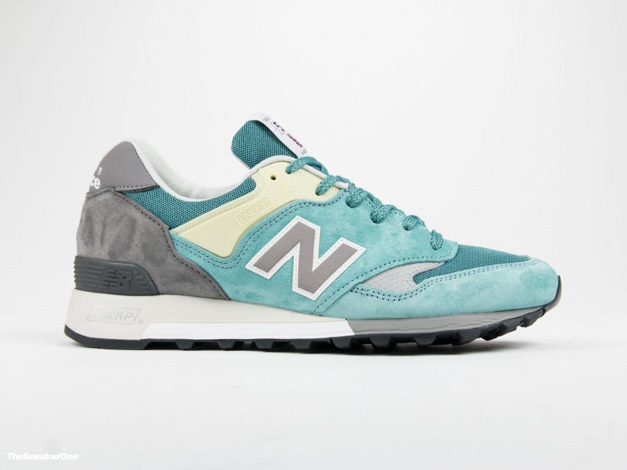 New Balance Sneakers in Pelle Scamosciata Uomo M577ETB Verde Acqua