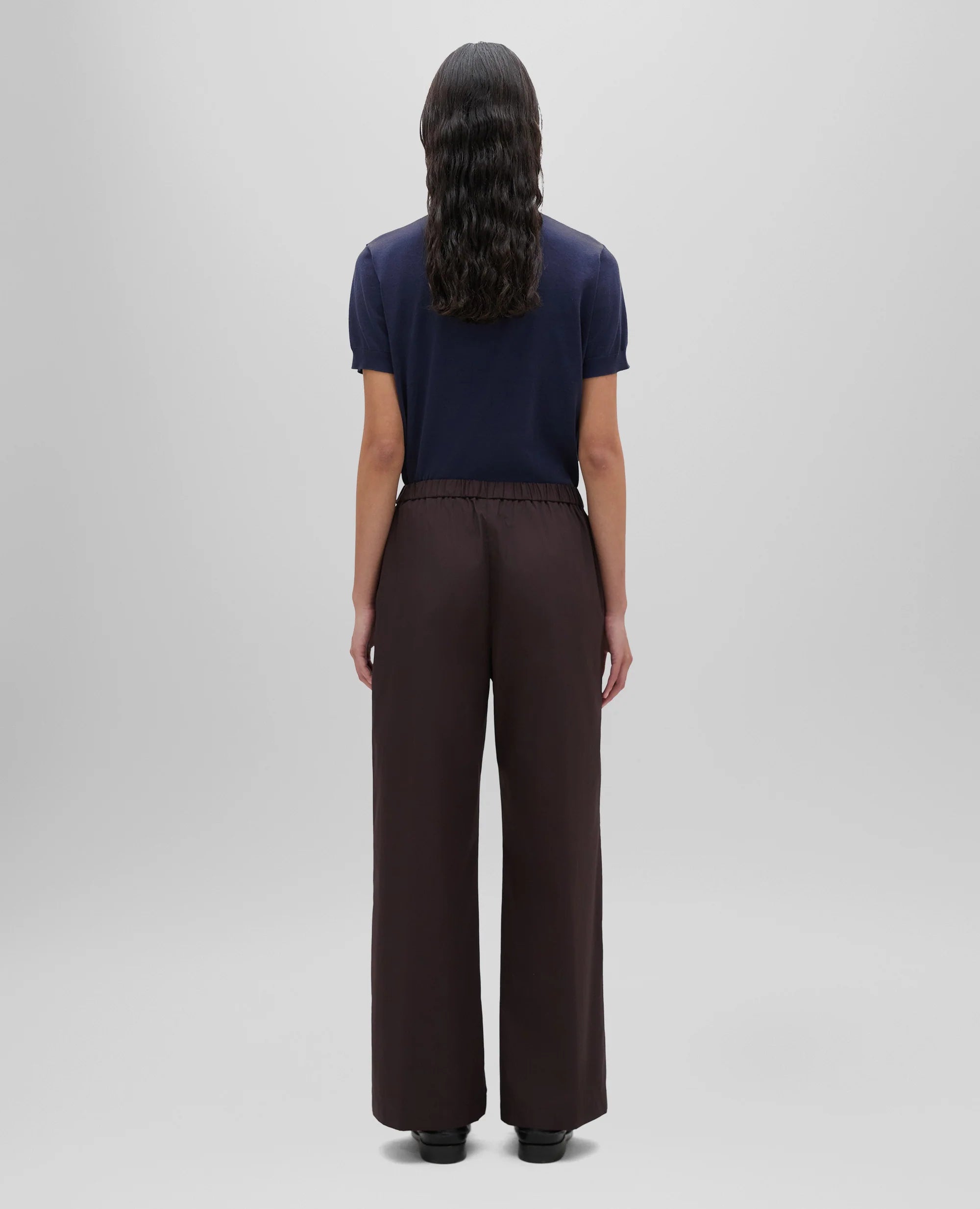 Aspesi Pantalone in Popeline di Cotone Donna 0128 Marrone