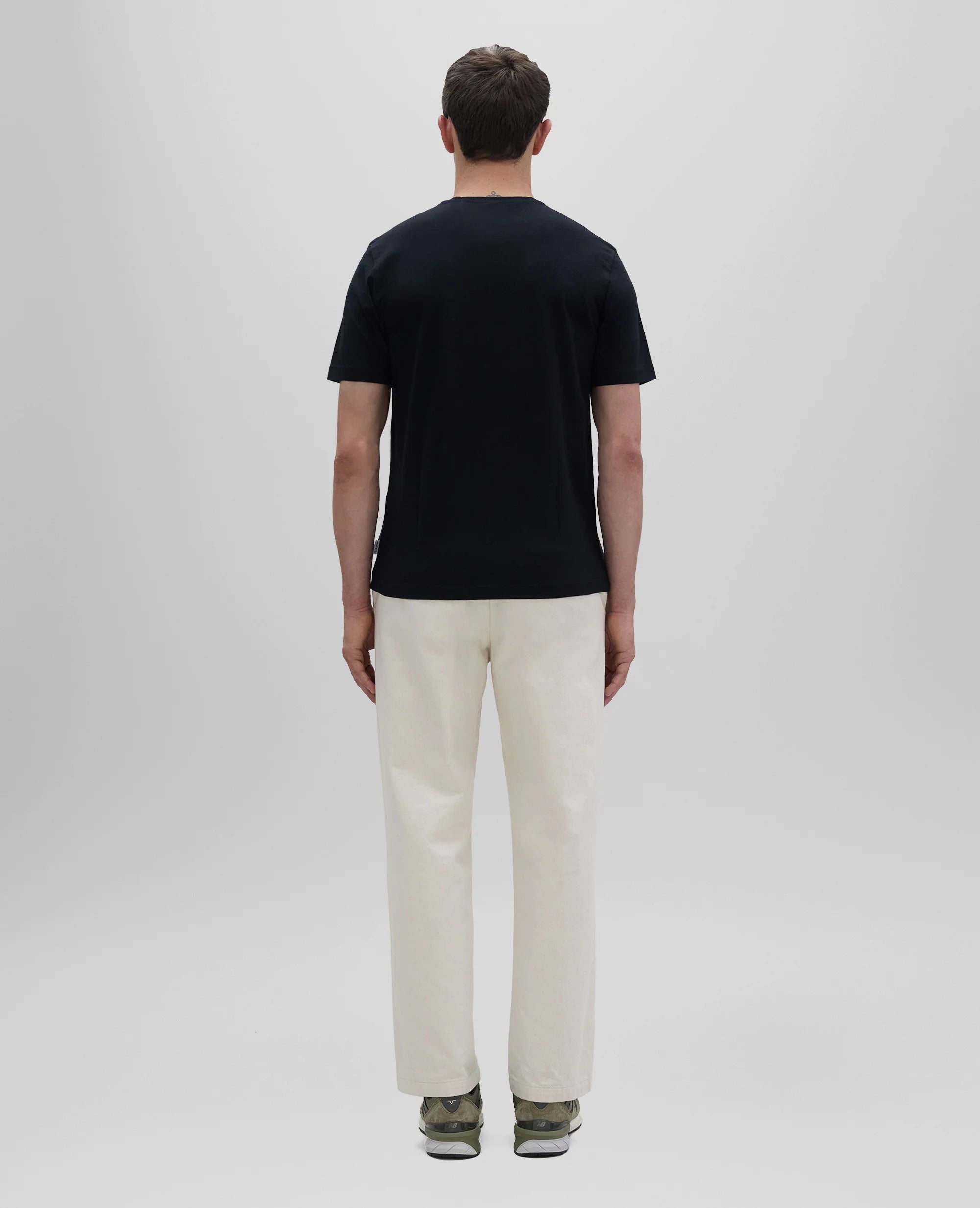 Aspesi T-Shirt in Jersey di Cotone Uomo Nero