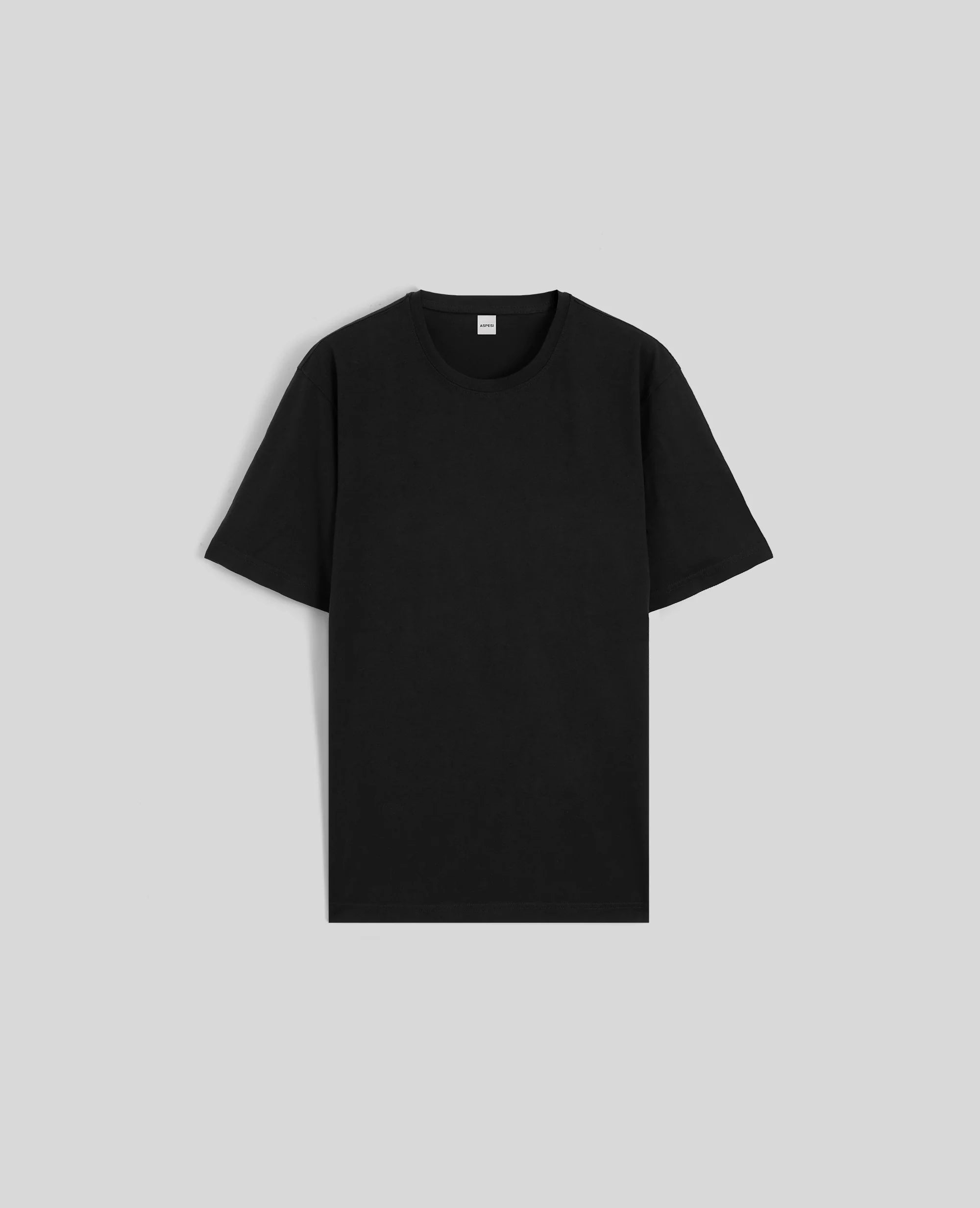 Aspesi T-Shirt in Jersey di Cotone Uomo Nero