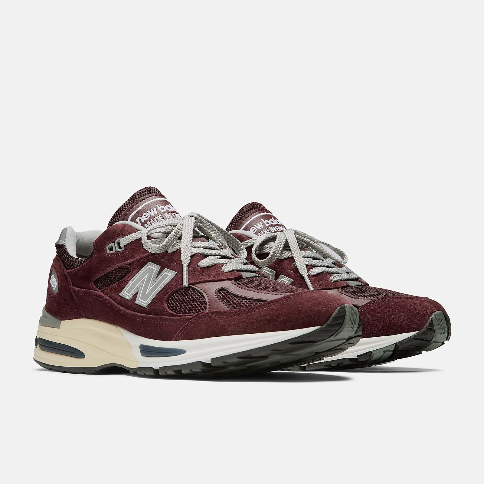 New Balance Sneakers Made in UK U991V2 Unisex Bordeaux