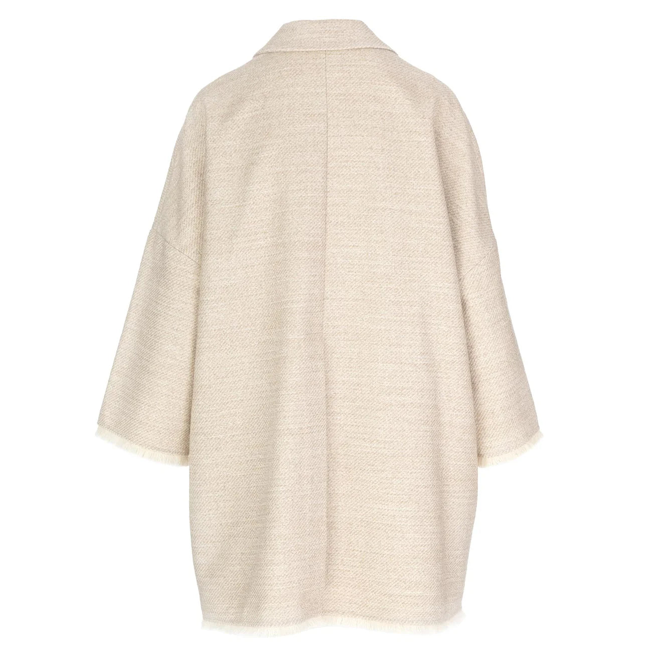 Semicouture Cappotto Sfoderato in Cotone Donna Beige e Oro