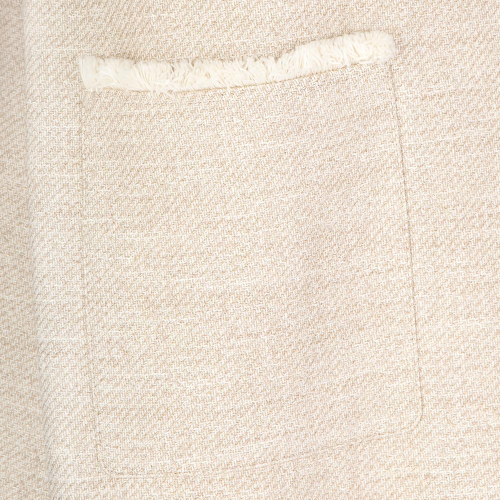 Semicouture Cappotto Sfoderato in Cotone Donna Beige e Oro