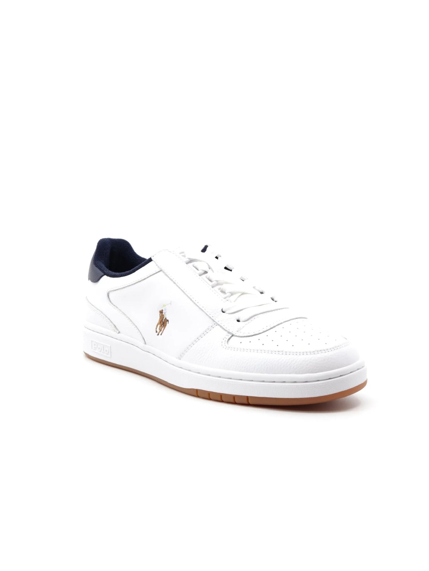 Polo Ralph Lauren Sneakers in Pelle Uomo Bianco