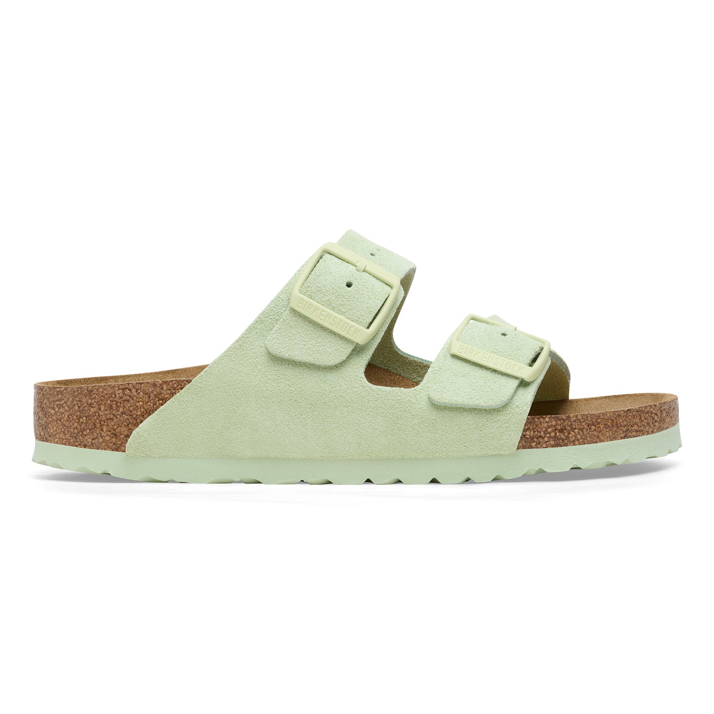 Birkenstock Ciabatta in Pelle Scamosciata Arizona Donna Lime