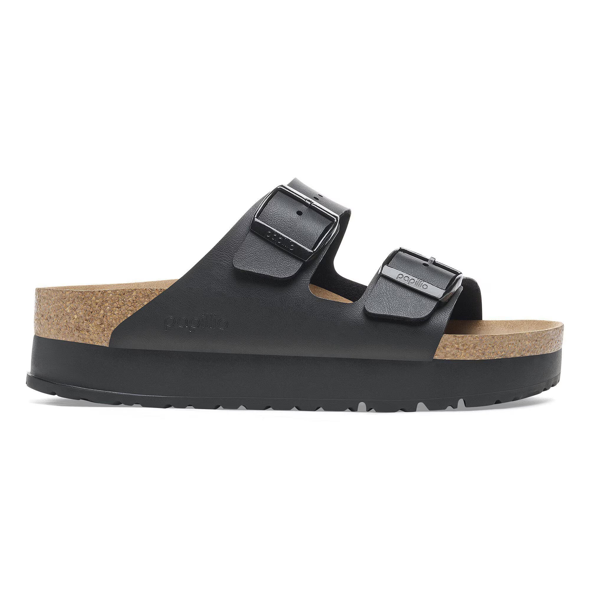 Birkenstock Sandalo Papillio Arizona Pap Flex Platform Donna Nero