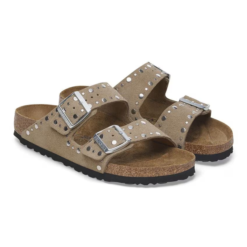 サンダル・ミュール Birkenstock Sandalo Arizona In Pelle Scamosciata Birkenstock Sandalo Arizona In Pelle Scamosciata