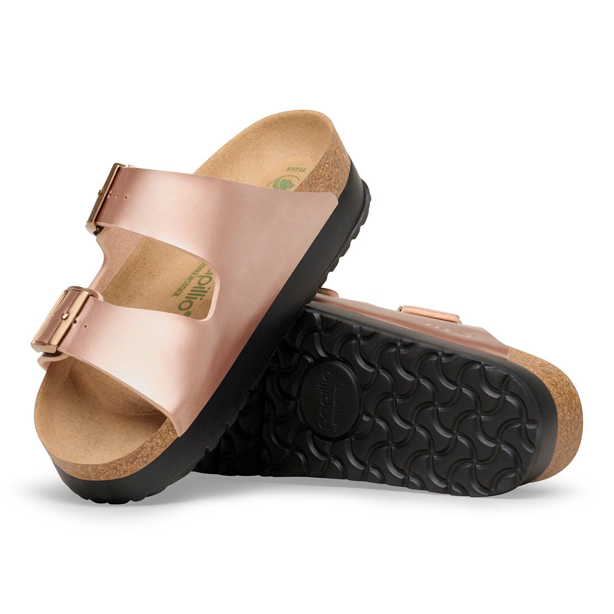 Birkenstock Sandalo Papillio Arizona Pap Flex Platform Donna Electric Metallic Copper