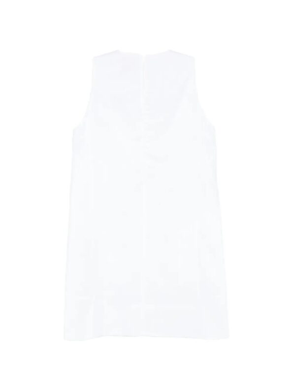 Semicouture Abito in Lino Donna Sheena Bianco Ottico