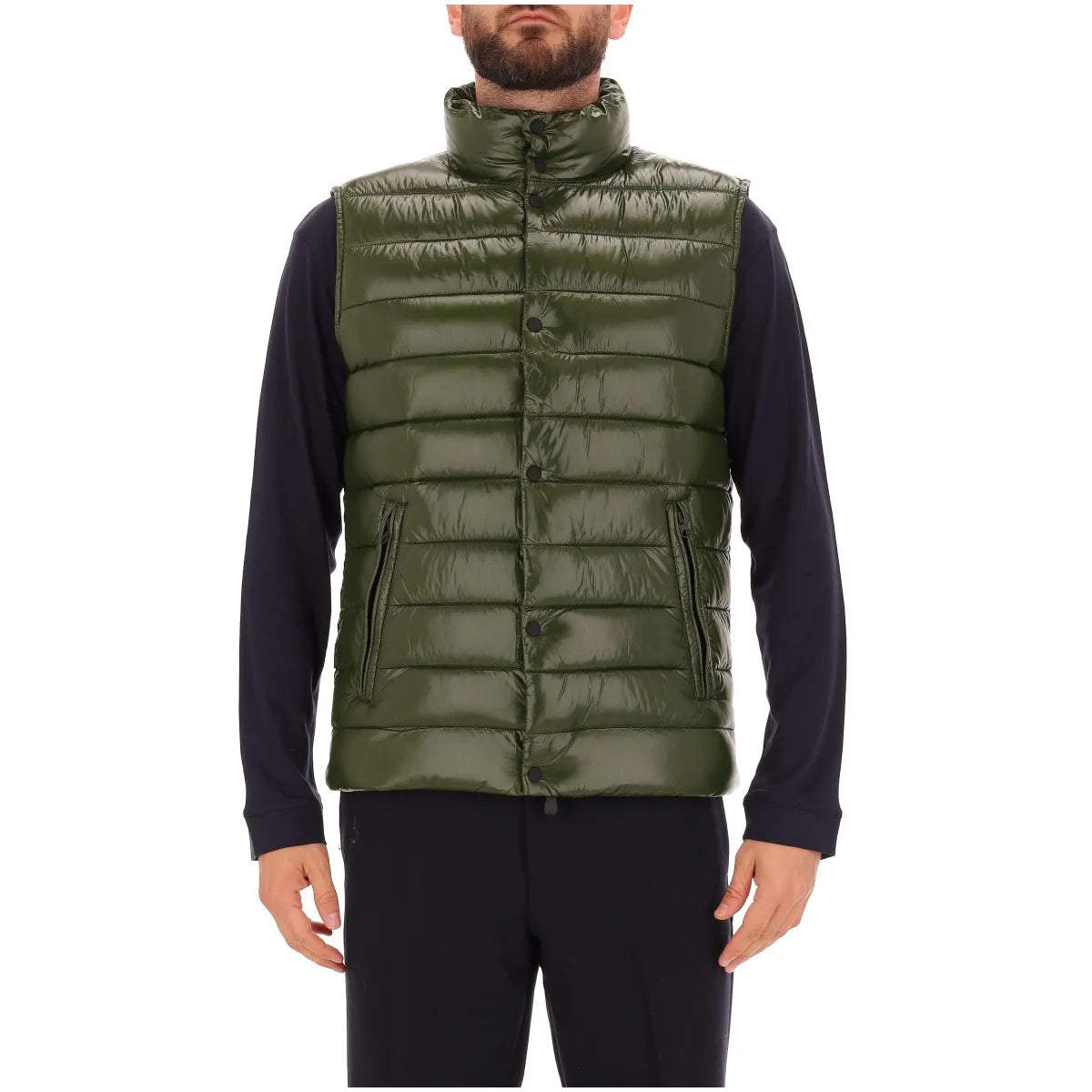 Save The Duck Gilet Lucido Uomo Griffin Verde