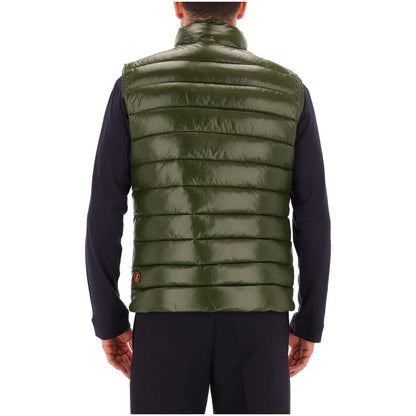 Save The Duck Gilet Lucido Uomo Griffin Verde