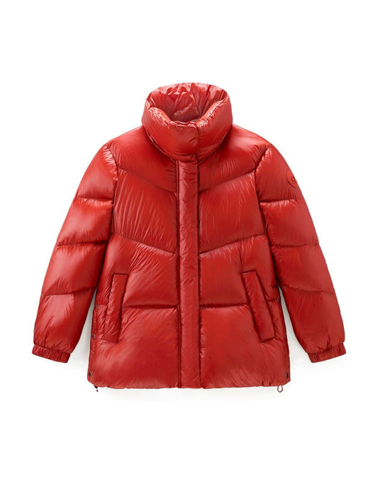 Woolrich Piumino Donna Aliquippa Puffer Jacket Red Ochre