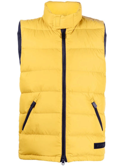 Aspesi Gilet Piuma Smanicato Uomo Slim Re Giallo