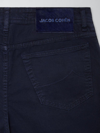 Jacob Cohën Pantalone in Cotone Nick Slim Fit Uomo Blu Scuro