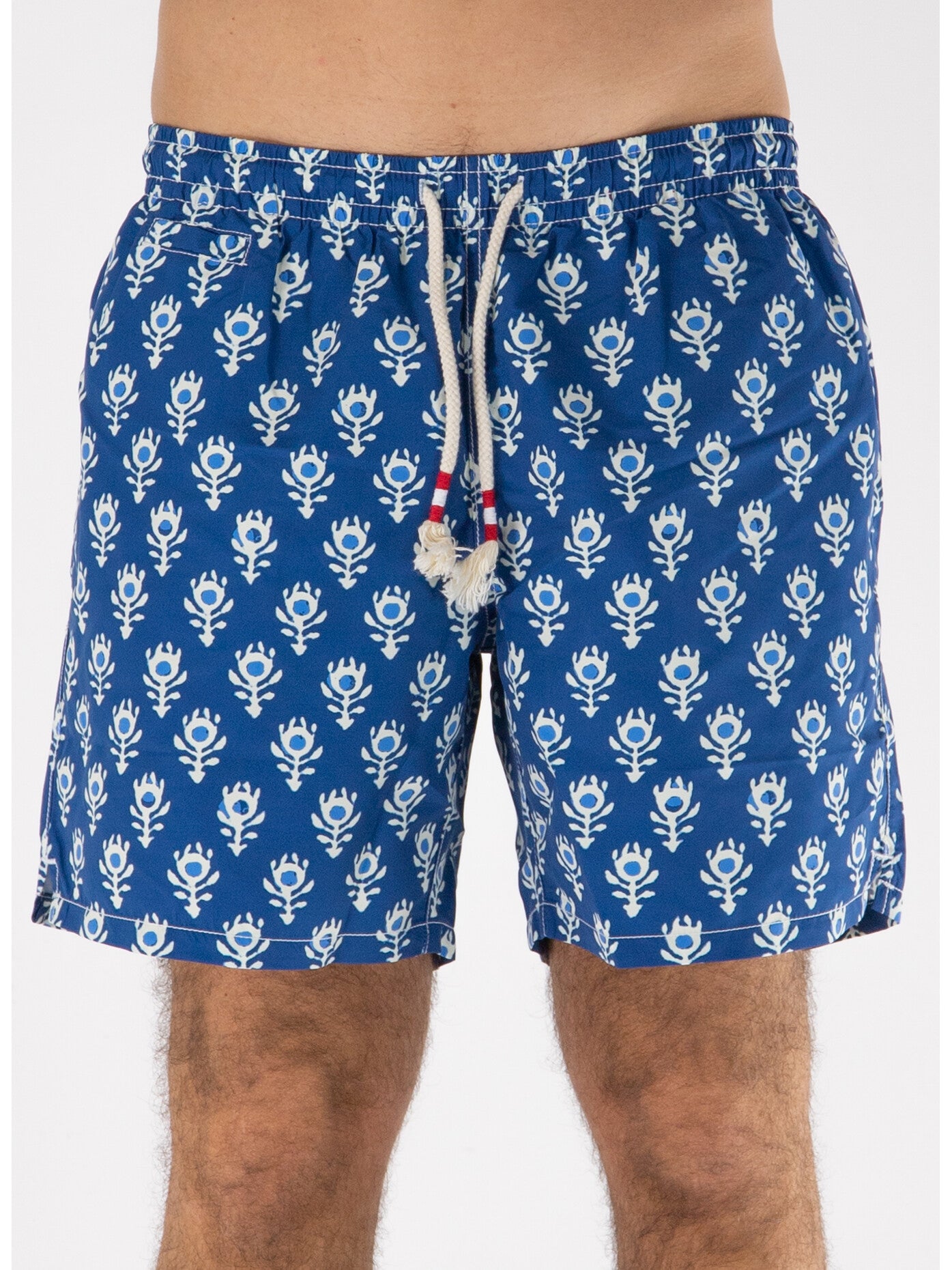 MC2 Sint Barth Costume a Pantaloncino Uomo Caprese Stampa Floreale Indigo