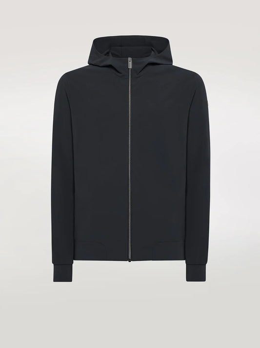 RRD Felpa con Cappuccio Fleece Summer Hood Zip Uomo Blu