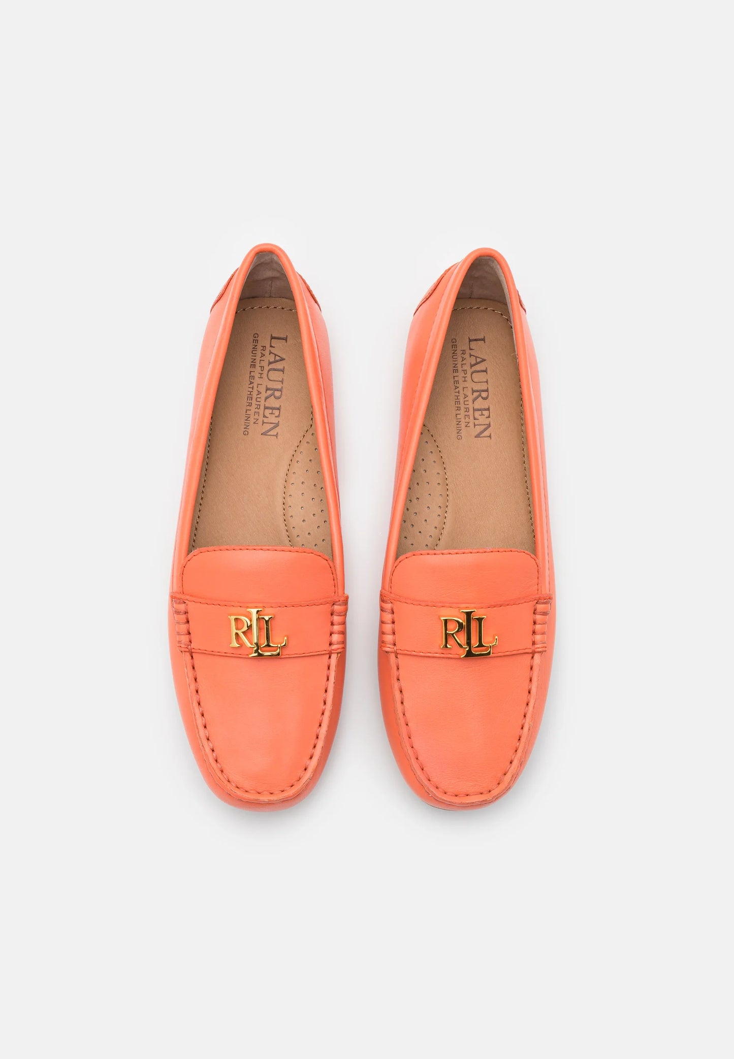 Lauren Ralph Lauren Mocassino in Pelle Donna Barnsbury Corallo