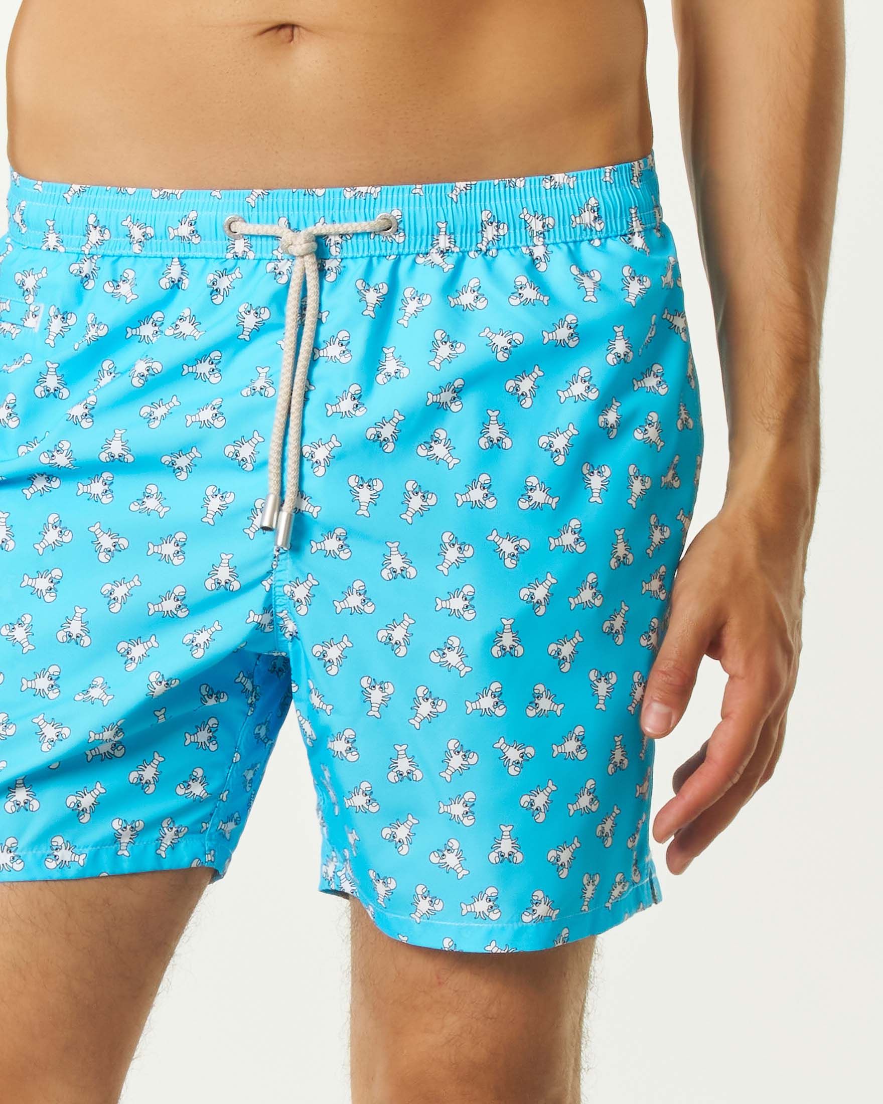 MC2 Saint Barth Costume a Pantaloncino Uomo Lighting Micro Fantasy Lob Icon Azzurro