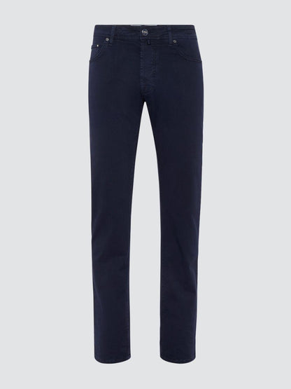 Jacob Cohën Pantalone in Cotone Nick Slim Fit Uomo Blu Scuro