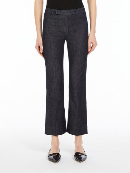 'S Max Mara Pantalone in Denim Alan Donna Blu