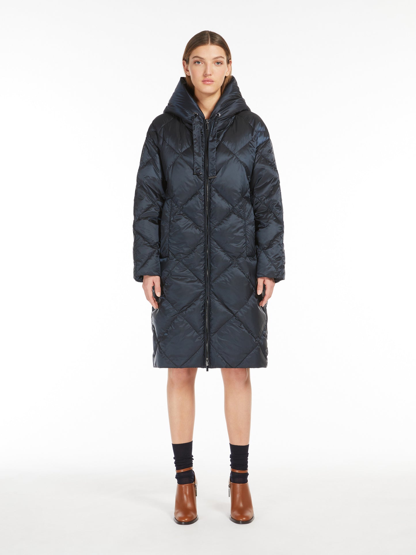 Max Mara Parka Antigoccia Donna Trefe Antracite