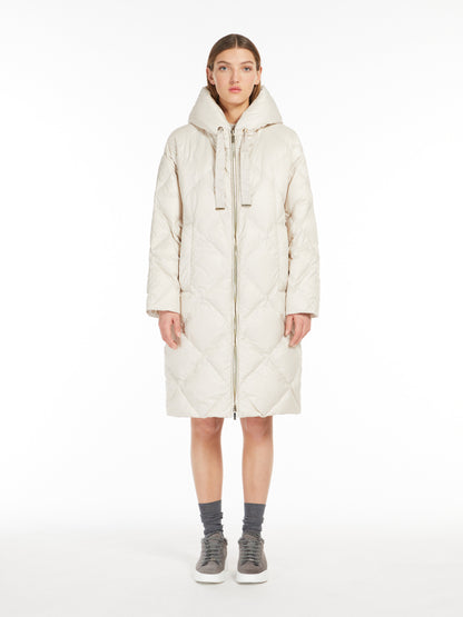 Max Mara Parka Antigoccia Donna Trefe Beige Chiaro