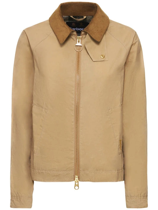 Barbour Giacca in Cotone Campbell Donna Beige