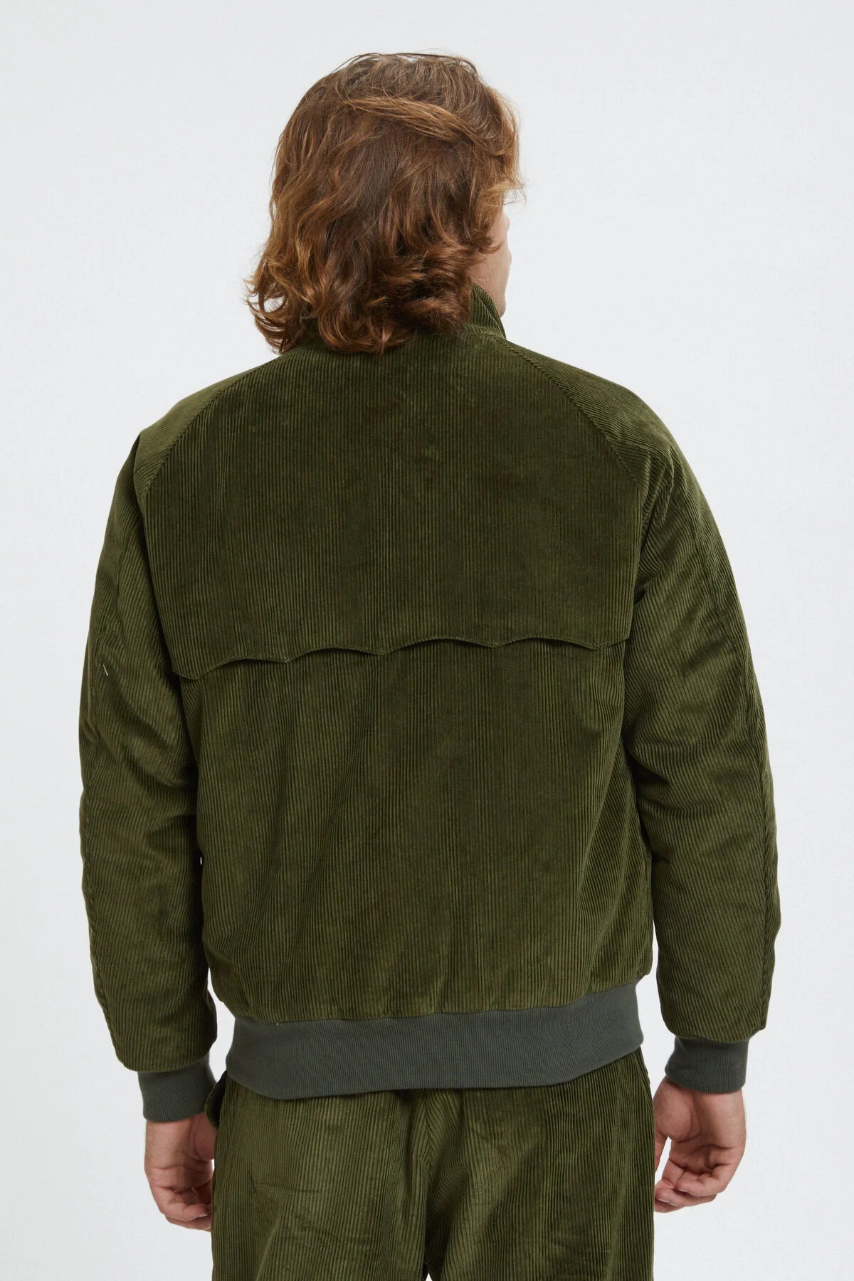 Giacca In Velluto A Coste Uomo Con Cappuccio – Stile Casual – Chiusura Con Bottoni E Tasche Sul Petto – Verde Militare