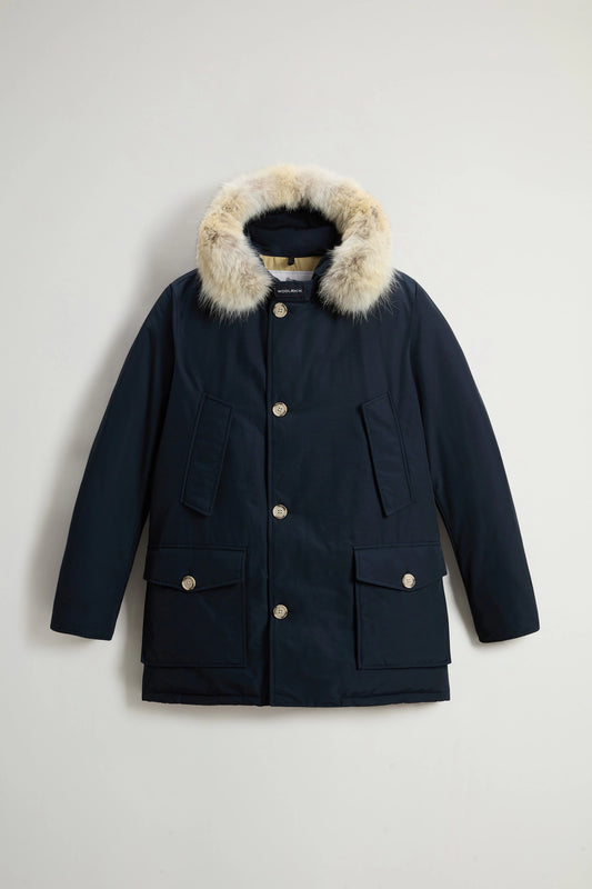 Woolrich Parka Uomo Arctic Parka DF Melton Blu