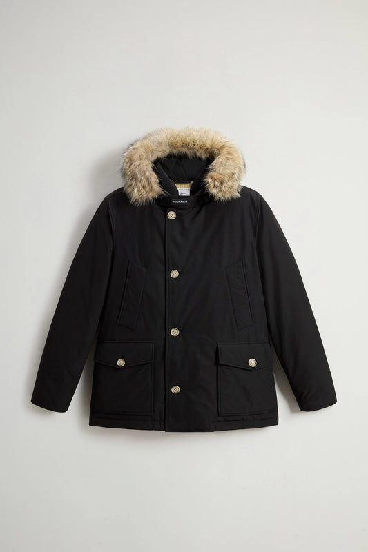 Woolrich Parka Corto Uomo Arctic Detachable Fur Anorak Nero