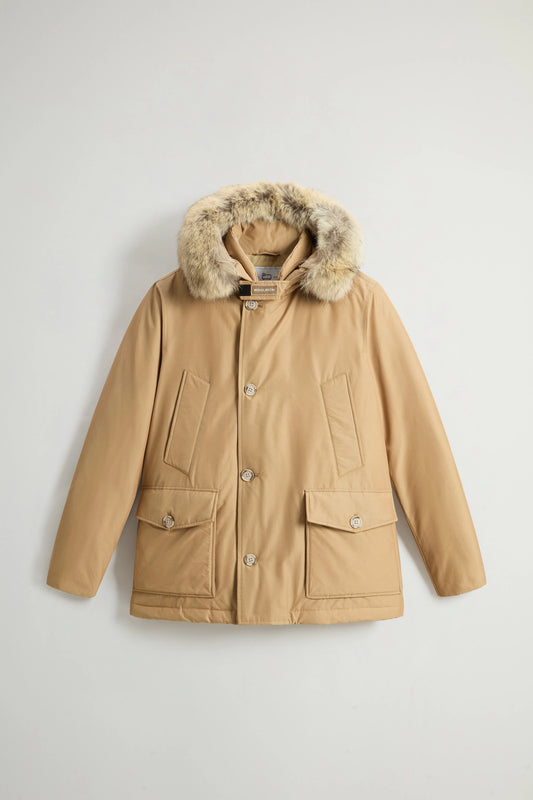 Woolrich Parka Uomo Arctic Detachable Fur Anorak Gold Khaki