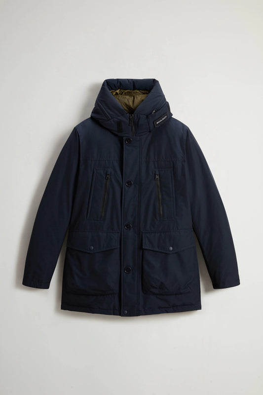 Woolrich Parka Uomo Ramar Arctic Parka Melton Blue