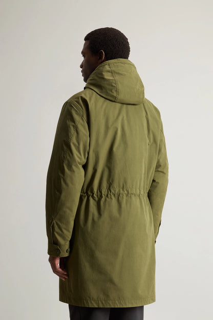 Woolrich Parka Uomo Peached Cotton 3 in 1 Verde