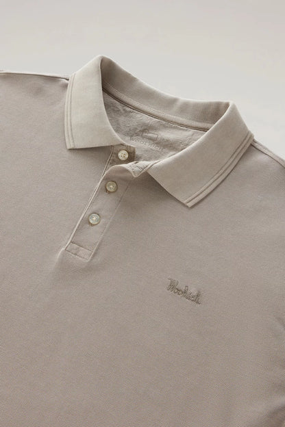 Woolrich Polo in Piquè di Cotone Uomo Corda