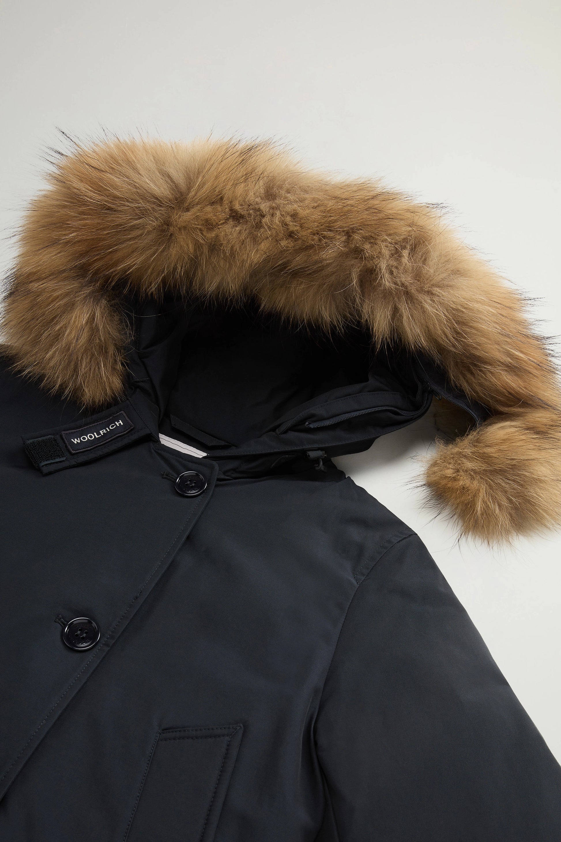 Woolrich Parka Donna Arctic Detachable Fur Parka Dark Navy Il Galeone
