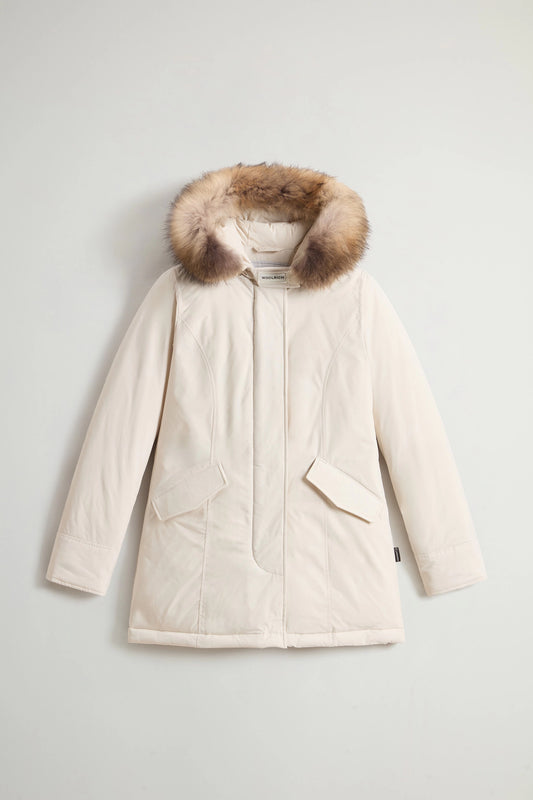 Woolrich Parka Donna W'S Luxury Arctic Raccoon Parka Milky Cream