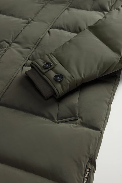 Woolrich Piumino Lungo Donna Alsea Puffy Parka Verde Scuro