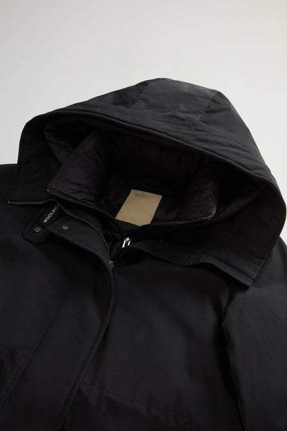 Woolrich Parka in Ramar Cotton Cloth Donna Authentic 3 in 1 Nero