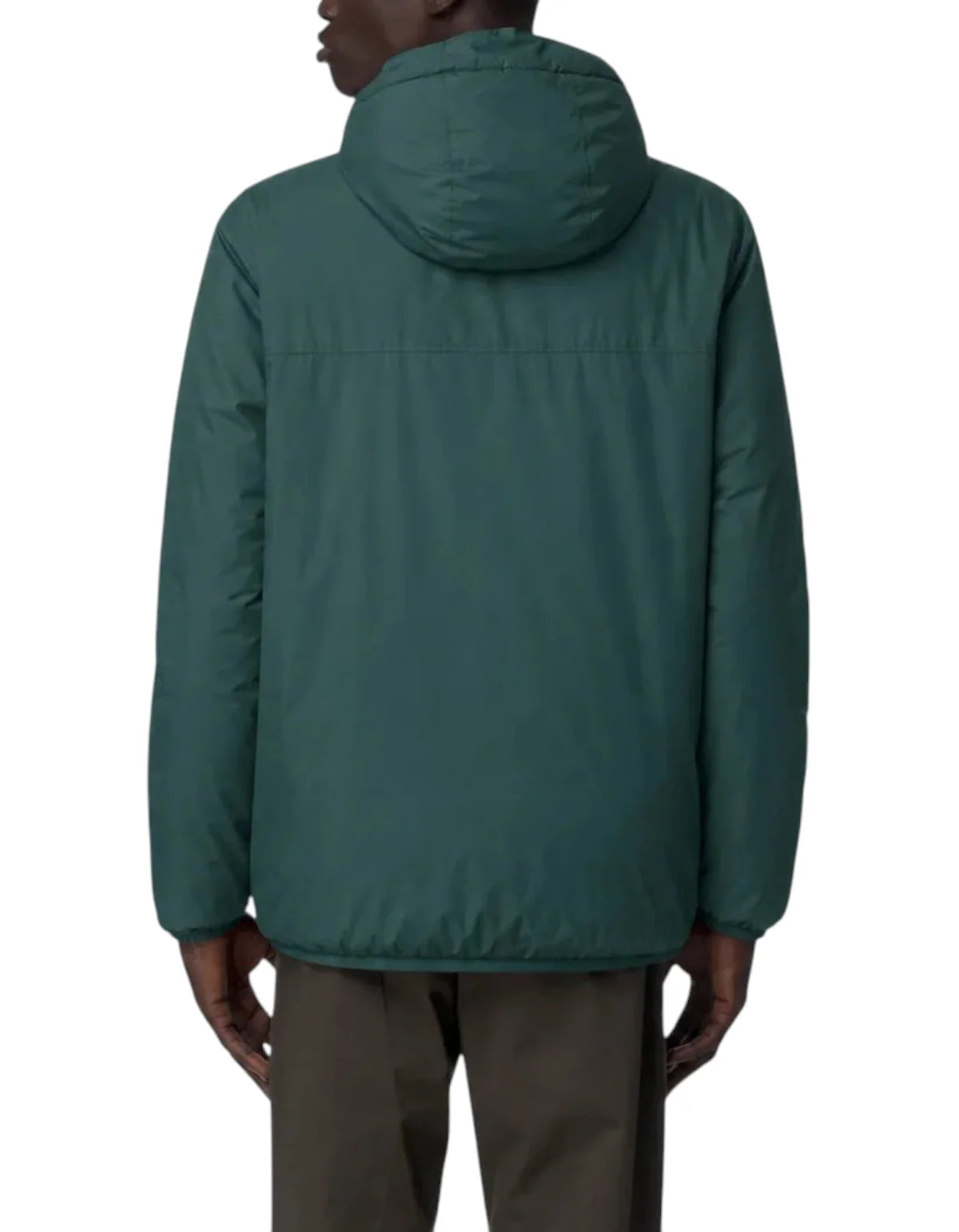 K-Way Giacca Impermeabile Le Vrai 4.0 Claude Orsetto Unisex Green Dk Jungle