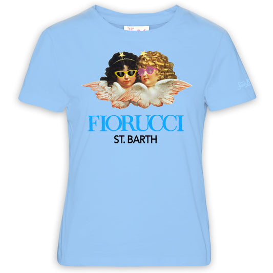 MC2 Saint Barth T-Shirt in Cotone Emilie-Fiorucci Donna Celeste